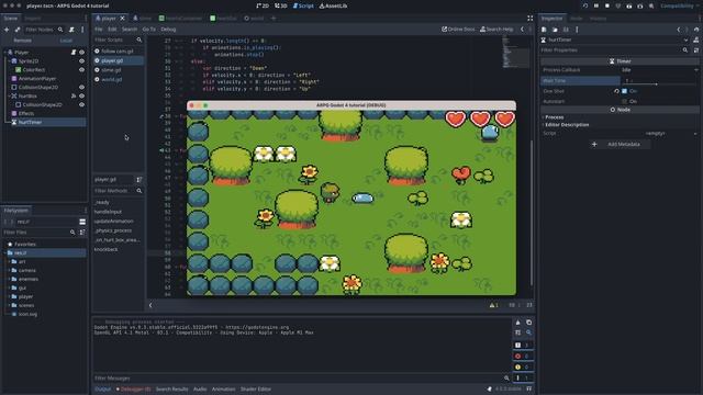 How to make an ARPG in Godot 4 #17: Making the player immune to attacks | zelda-like | tutorial смотреть онлайн