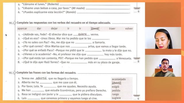 90 📖 Estilo indirecto (3): Me pidió que le ayudara 🇪🇸 Gramática de uso del Español смотреть онлайн