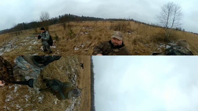 Видео 360° Охота на выпускного фазана в Клинском районе смотреть онлайн