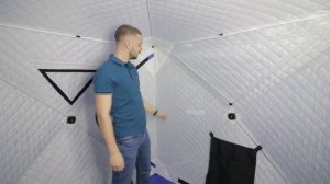 Обзор палатки МОРЖ КУБ MORZH CUBE  Палатка для рыбалки и мобильная баня