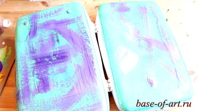 Декупаж чемодана, переделка. Diy home easy. смотреть онлайн