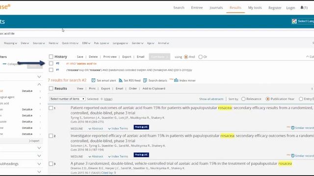 Embase Advanced Search смотреть онлайн
