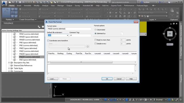 AutoCAD Civil 3D 2015 Tutorial | Point File Formats смотреть онлайн