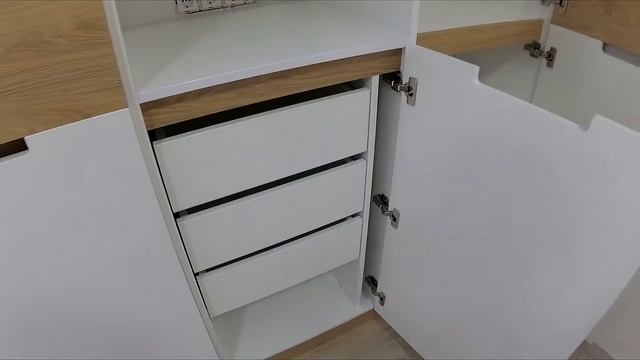 Шкаф со столом для кабинета с врезными ручками смотреть онлайн