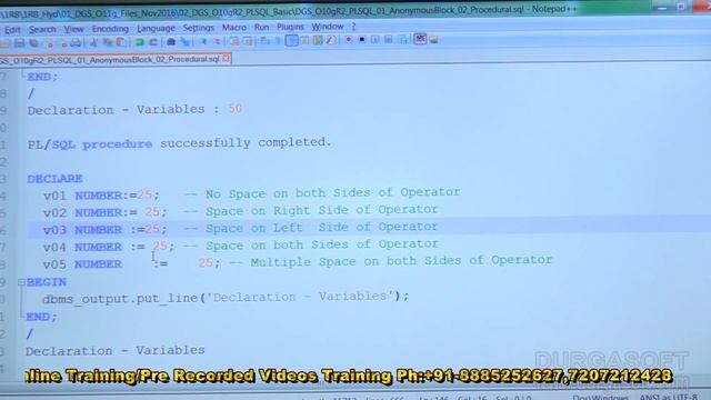 Oracle Tutorial ||online training|| PL/SQL|| AnonmousBlock Part - 1 by basha смотреть онлайн