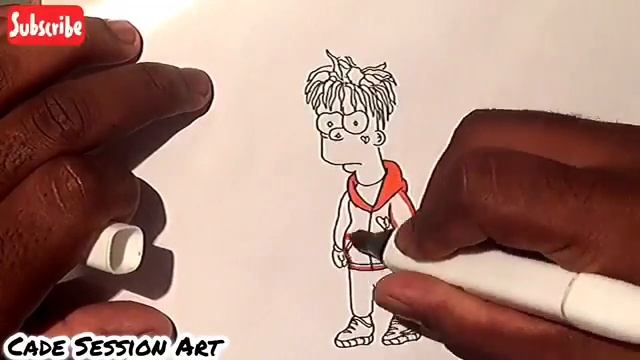 DRAWING XXX TENTACION in | The Simpsons style смотреть онлайн