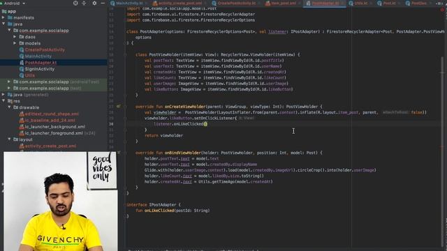 #18. Retrieve data from Firebase and load into RecyclerView | Android Development Tutorial 2021 смотреть онлайн