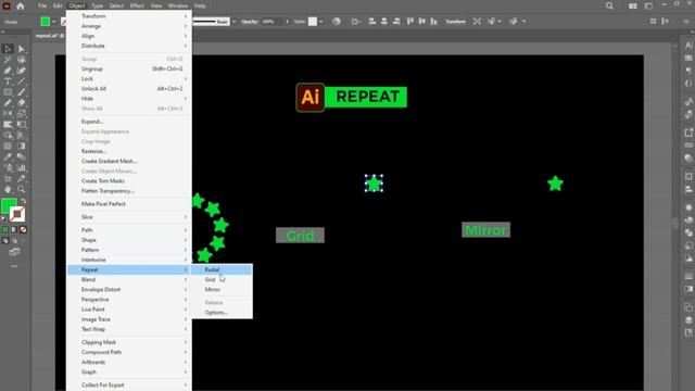 Repeat Tool in Adobe Illustrator | Repeat Radial, Grid and Mirror 2023 смотреть онлайн