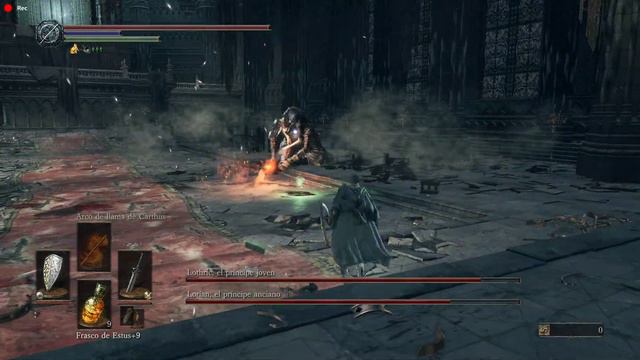 Lorian, Elder prince and Lothric, Younger Prince Boss Fight - Dark Souls 3 смотреть онлайн