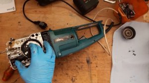 How to disassemble and find problem for Makita UC3503 chain saw repair