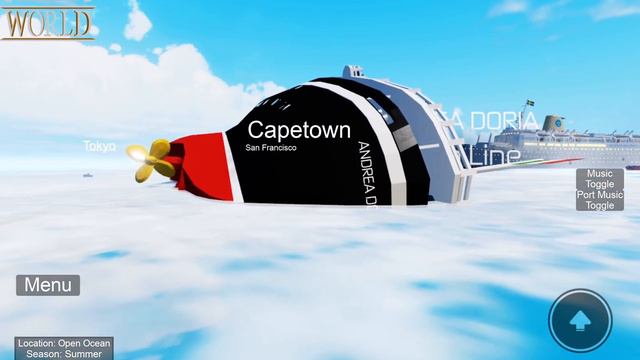 Sinking The Andrea Doria In Tiny Sailor’s World Roblox смотреть онлайн