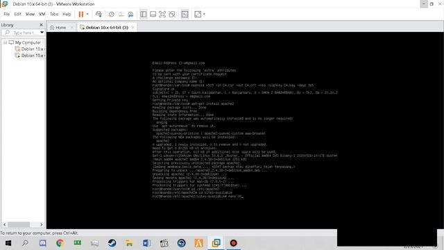 #6 Installasi dan Konfigurasi Web Server (APACHE),PHP,SSL di Debian 10 смотреть онлайн