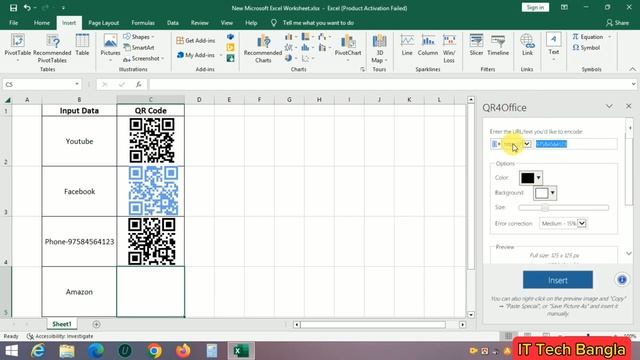 How To Create QR Code For Excel | Excel QR code font смотреть онлайн