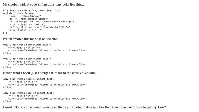 Wordpress: How can I add an incremental class identifier to my sidebar widgets? (2 Solutions!!) смотреть онлайн