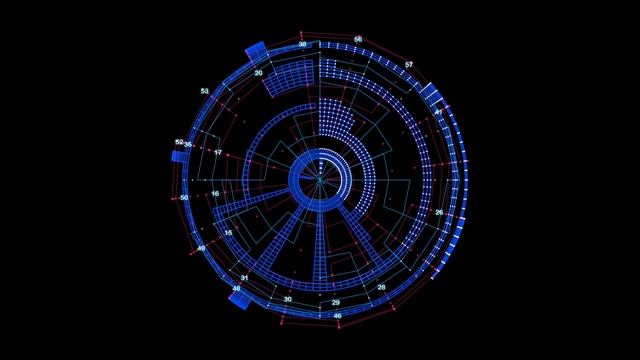 4K UHD 25fps FREE Video Background HUD Sci Fi Elements смотреть онлайн