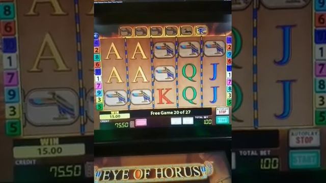 £1, bookie slots, Eye of Horus, retrigger, bonuses смотреть онлайн