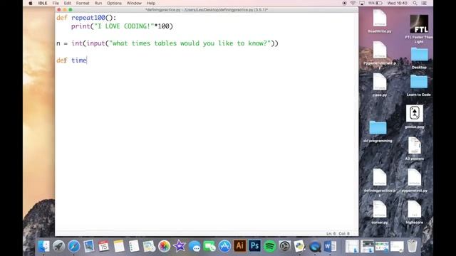 Advanced Python (GCSE Level) - Defining a function смотреть онлайн