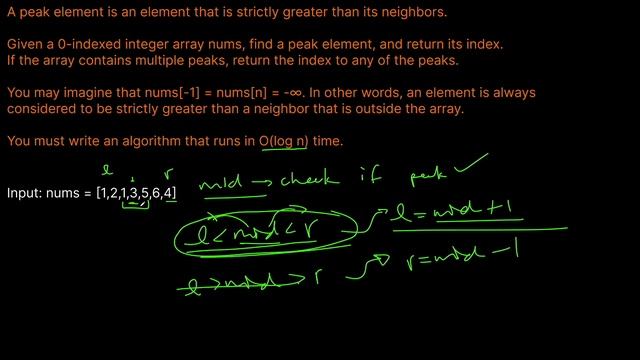 FIND PEAK ELEMENT | LEETCODE # 162 | PYTHON BINARY SEARCH SOLUTION смотреть онлайн