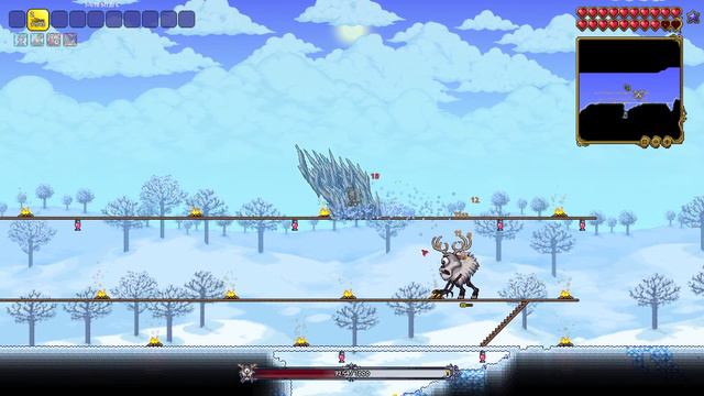 Terraria Deerclops Boss Fight смотреть онлайн