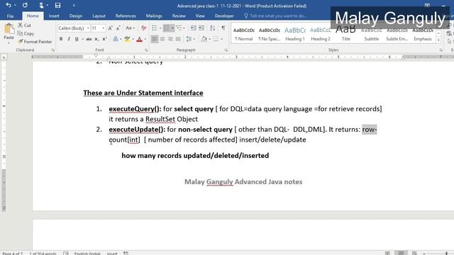 Advanced Java class 2 JDBC -Inserting Records in Oracle смотреть онлайн
