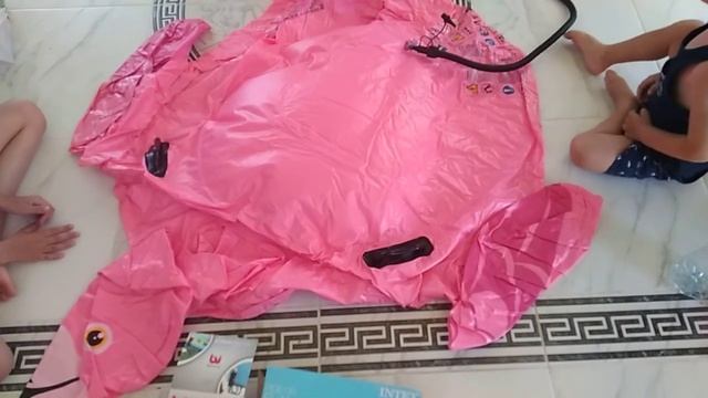 КУПИЛИ И НАДУВАЕМ ГИГАНТСКОГО ФЛАМИНГО смотреть онлайн