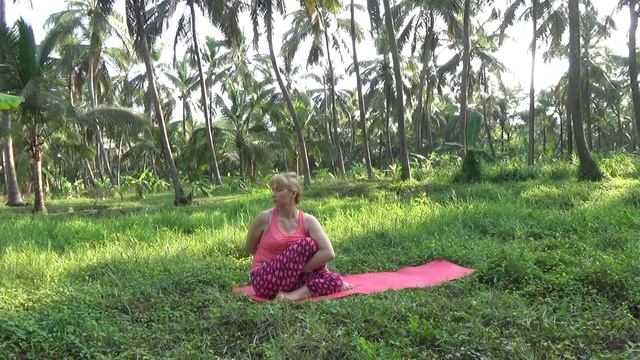 Йога для начинающих. Занятия йогой на природе. смотреть онлайн