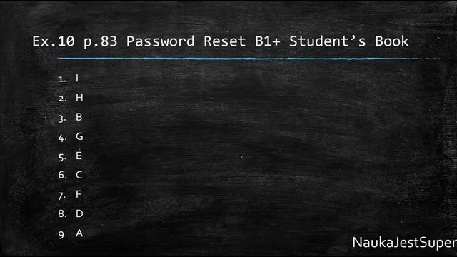 Odpowiedzi do książki Password Reset B1+ Student's Book - Dział 7 - Angielski смотреть онлайн