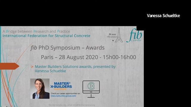 13th fib PhD Symposium | Closing Ceremony & Awards смотреть онлайн