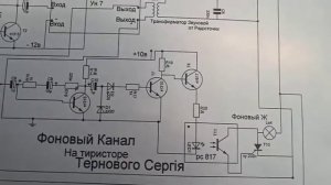 Цветомузыка своими руками на тиристорах з фоном 4канална Єкрано Микрофонная