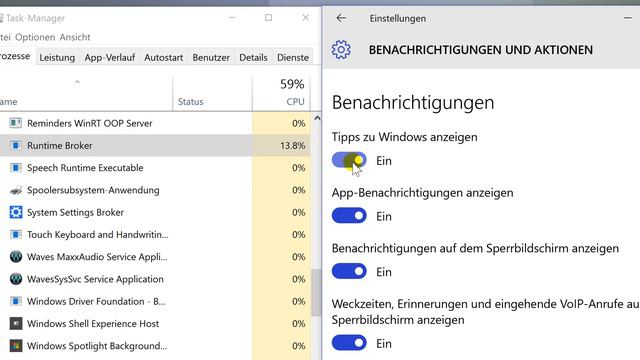 Windows 10 - Runtime Broker - hohe CPU Auslastung смотреть онлайн