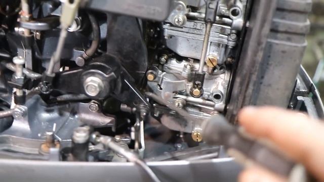 YAMAHA 40V. Проверка автомикса, настройка зажигания и карбюраторов после капитального ремонта смотреть онлайн