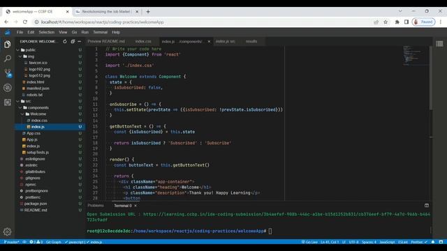 CCBP React JS || Welcome Card ||Coding Practice 5 || NXT WAVE смотреть онлайн