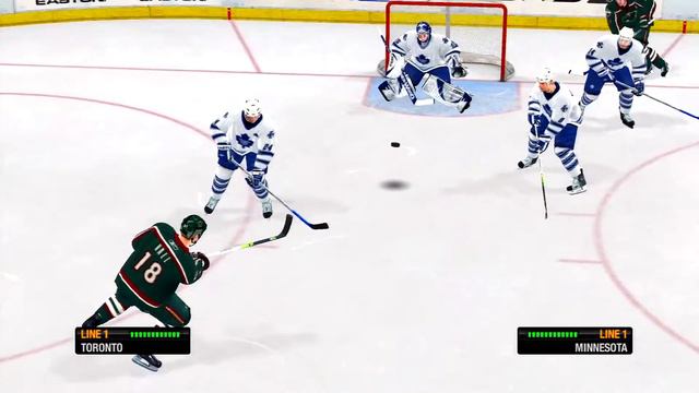 NHL 08 Gameplay Minnesota Wild vs Toronto Maple Leafs смотреть онлайн