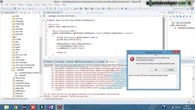 Eclipse Error: Starting tomcat at localhost has encountered a problem and failed to start смотреть онлайн