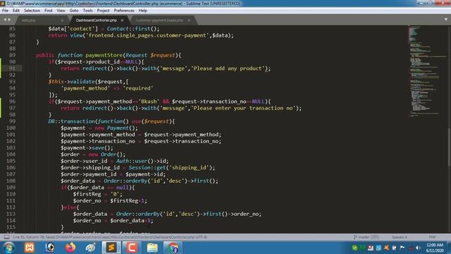 Customers orders validation and orders list | Laravel 6 ecommerce | 2020*new tips* part 28 смотреть онлайн