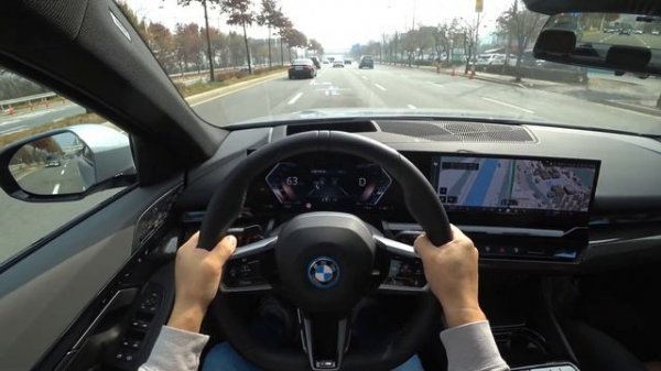 2024 BMW i5 eDrive 40 POV drive