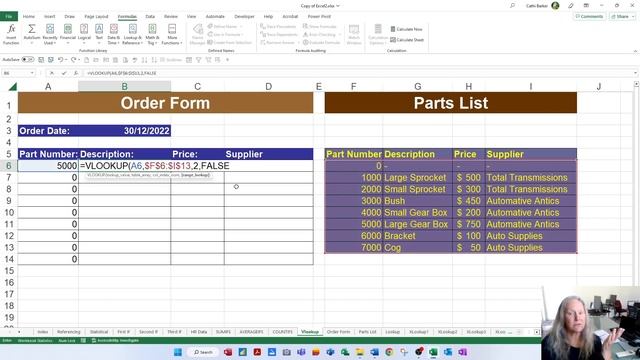 MS Excel Level 2 Functions, Charts and More - Video 5 VLOOKUP Function смотреть онлайн
