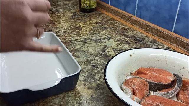 Стейк из красной рыбы,в духовке? смотреть онлайн