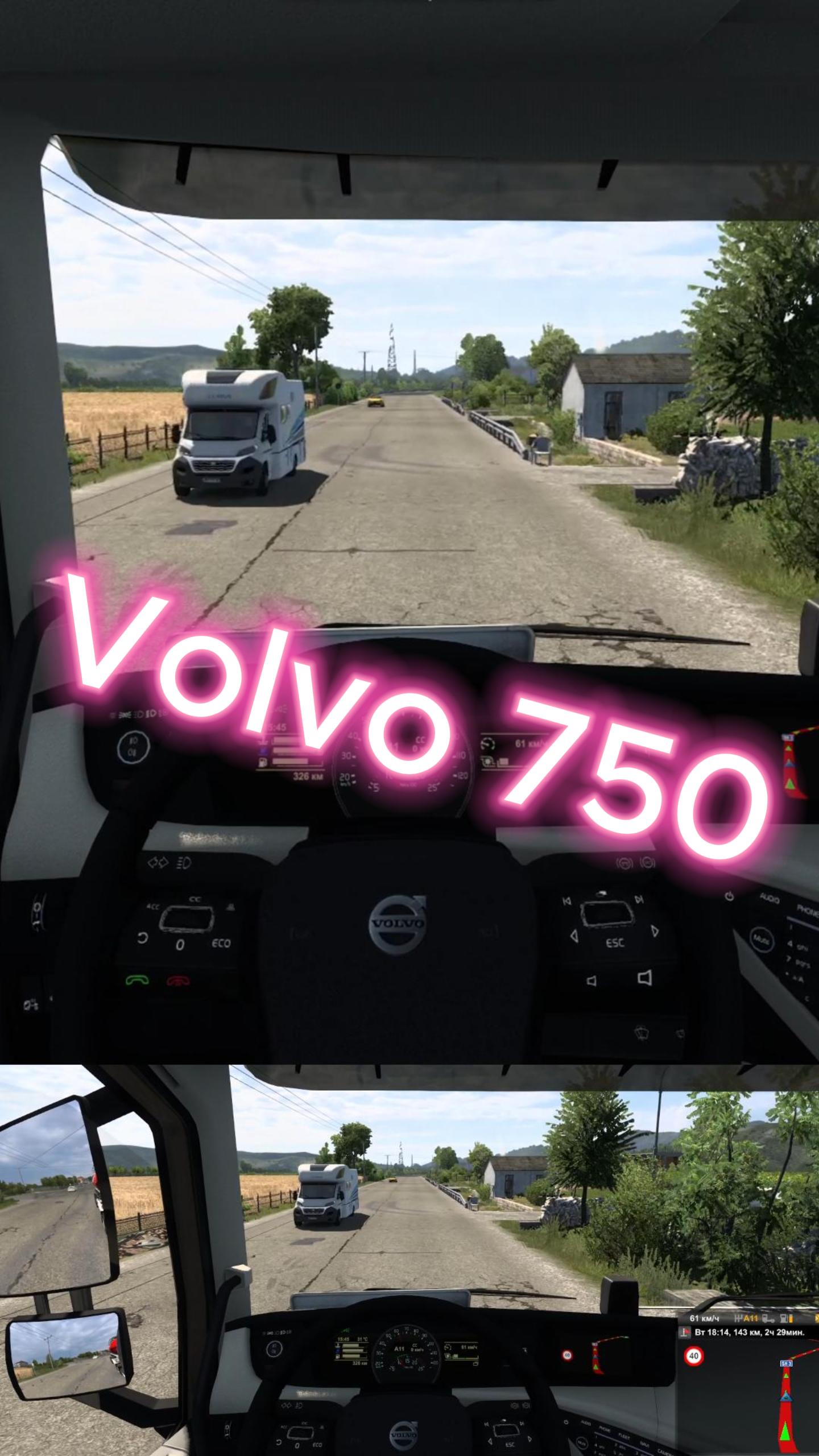 Volvo 750 в ETS2 смотреть онлайн
