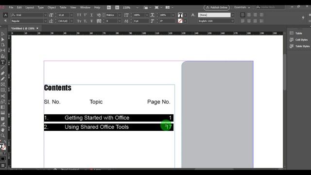 InDesign Tutorial | Content Page | Tab Setting смотреть онлайн