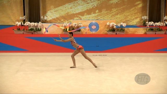 ADILKHANOVA Alina (KAZ) - 2018 Rhythmic Worlds, Sofia (BUL) - Qualifications Ribbon смотреть онлайн
