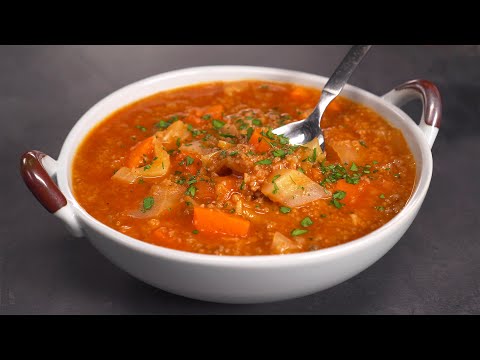 Горячие и вкусные СУПЫ С МЯСНЫМ ФАРШЕМ, о которых вы могли не знать. смотреть онлайн