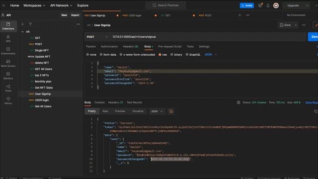 User Change Password Part 2 | NFT Marketplace API Development Course | Become API Developer смотреть онлайн