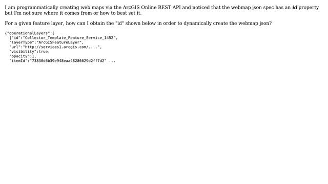 GIS: ArcGIS Online Web Map JSON ID Property смотреть онлайн