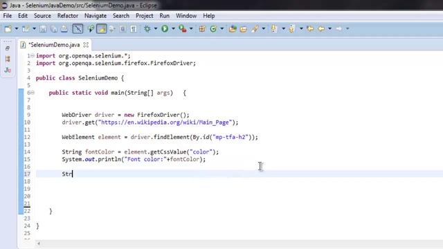 Read Font Properties In Selenium Java WebDriver смотреть онлайн