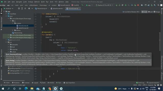 Finance App UI | Jetpack Compose design | Android Studio tutorial смотреть онлайн