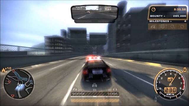 Need for Speed: Most Wanted #3: Heat Level 10 Chase in RPD GTO смотреть онлайн