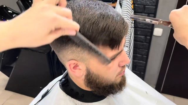 Мужская стрижка | Оформление бороды | Барбер | Barber | Мужские стрижки 2023 | Обучение стрижкам | смотреть онлайн