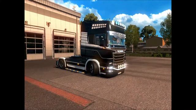 SCANIA R500 open pipe sounds - EURO TRUCK SIMULATOR 2 смотреть онлайн