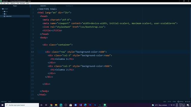 Bootstrap desde cero! | Alineación horizontal de columnas | Parte #17 смотреть онлайн